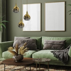 Lustră pe cablu MONTE 3xE27/60W/230V aurie