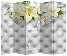 Paravan - Flori de crin (210x170 cm)