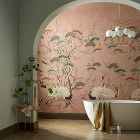 Tapet Kyoto Blossom, Sandstone Pink, 1838 Wallcoverings, 6.53mp / rola