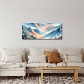 Tablou - Acuarelă munți (120x50 cm)