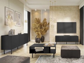 Set mobilier living Grotzi I (Negru) . 1105949