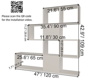 Raft Karci (Alb + antracit) . 1102225