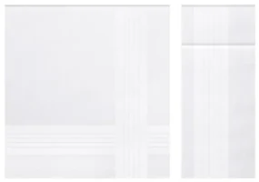 Batiste din bambus EROS, 3 buc Alb / White 43 x 43 cm În cutie cadou 3 buc
