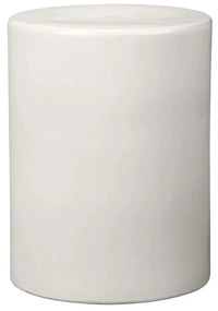 Taburet/măsuță laterală, colecția TORU | H 43, Ø 32cm - Alb crin - Blomus