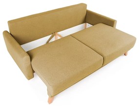 Canapea extensibilă Bonami Selection Pop, galben