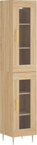 vidaXL Dulap înalt, stejar sonoma, 34,5x34x180 cm, lemn prelucrat