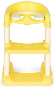 Toaletă cu reductor de scări galben