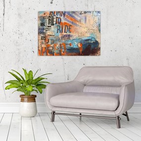 Tablou - Născut să călătorească (70x50 cm)