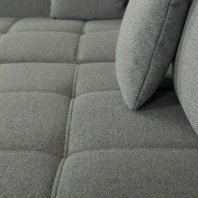 Coltar Extensibil Cu Otoman Stanga Otis, 5 Locuri, Lada Depozitare, Gri, 280 Cm