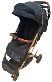 Carucior sport cu functie de pliere tip troller, sezut reglabil, husa pentru picioare si geanta 6-36 luni, Negru - CPC-62-negru