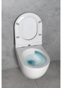 Bruckner - WC suspendat Vortex Rimless FULDA ceramică/alb