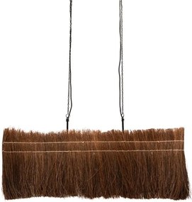 Lustra din metal si fibra de palmier, "Natural Wave"