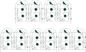 vidaXL Gard de Grădină Spalier Verde 308,5 x 54,5 x 0,3 cm