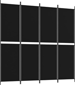 vidaXL Paravan de cameră cu 3 panouri, 200x200 cm, textil
