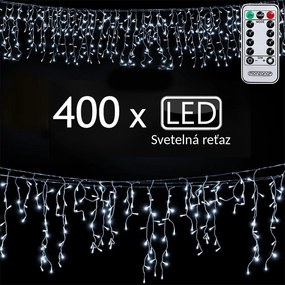 Monzana Șir luminos de Crăciun CECIL, 10m, alb rece