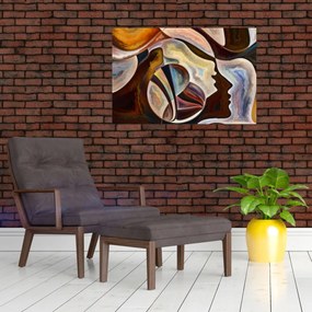 Tablou - Abstractizarea capetelor (90x60 cm)