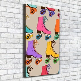 Tablou canvas Patine cu rotile colorate