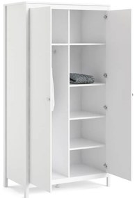 Șifonier alb 102x199 cm Madrid – Tvilum