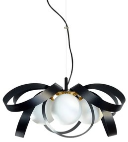 Lustră pe cablu NELA FLAT 4xE14/40W/230V negru Zuma Line 1139