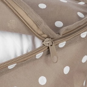 Husă mică pentru depozitare îmbrăcăminte Compactor Dots, bej