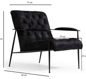 Fotoliu negru Matilda – Artie