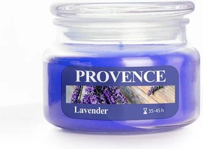 Provence Lumânare în borcan cu capac LAVANDĂ, 200 g