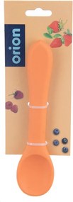 Lingură pentru copii portocalie din silicon – Orion