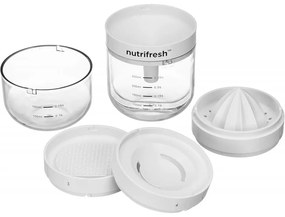 Ajutor de bucatarie multifunctional 6 în 1 NUTRIFRESH, alb