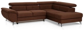 Coltar dreapta extensibil, Tokyo, 207x260x93 cm, lada de depozitare, Maro