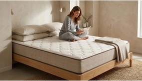 Saltea mediu-fermă/extra dură din spumă reversibilă 160x200 cm Bamboo Eco Fresh – Moonia