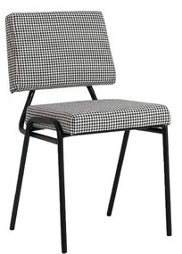 Scaun de sufragerie alb-negru Simple - CustomForm