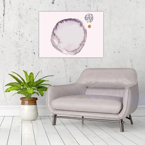 Tablou pe sticlă - Minimalism violet N⁰4 (70x50 cm)