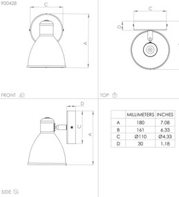 Aplică LED pentru baie SAN PERI 1xGU10/3W/230V IP44 Eglo 900428