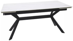 Masa extensibila Imperia alb/negru L160-220xl90
