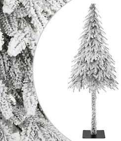 vidaXL Brad de Crăciun artificial cu suport Alb 76 x 76 x 180 cm