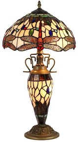 Lampă de masă Prezent 1710 TIFFANY 2xE27/60W + 1xE14/7W/230V