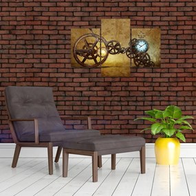 Tablou cu aparatele istorice ale ceasurilor (90x60 cm)