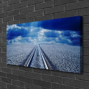 Tablou pe panza canvas Track Arhitectura Gri Albastru