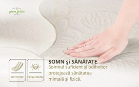 Saltea anatomica, Nature Pocket Bamboo Memory Evolution, 90x200x30 cm, Latex, Arcuri Pocket, 7 Zone de Confort