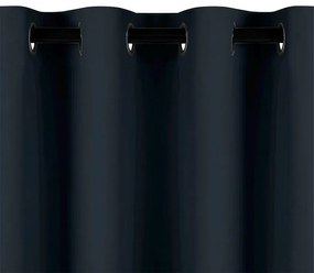 Draperie BLACKOUT AMELIA neagră 140 x 245 cm 2 buc