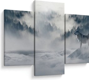 Tablou cu lupi (90x60 cm)