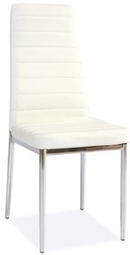 Scaun de bucaterie Talon, alb/argintiu