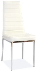 Scaun de bucaterie Talon, alb/argintiu