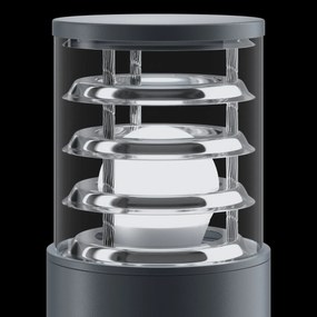 Stalp mic de exterior cu protectie IP54, Bronx gri