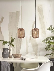 Lustra/Pendul eco din ratan Tanami tube S, nat