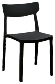 SCAUN METRO -POLIPROPILENA-HORECA - NEGRU