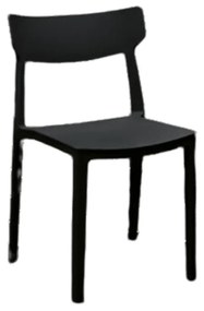 Set 4 scaune METRO -POLIPROPILENA-HORECA - NEGRU