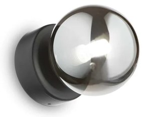 Aplica perete moderna stil minimalist Perlage ap1 fumuriu