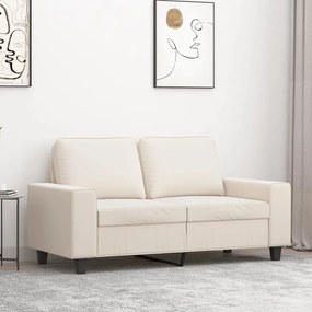 Canapea cu 2 locuri, bej, 120 cm, tesatura microfibra Bej, 154 x 77 x 80 cm