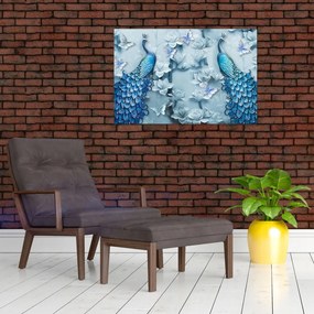 Tablou cu păuni (90x60 cm)